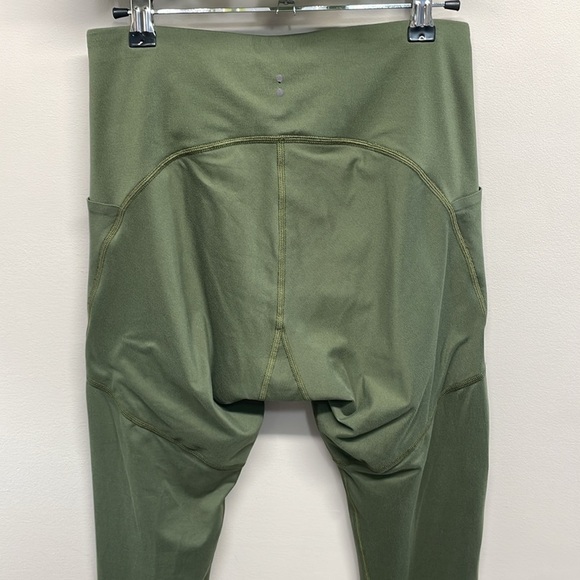 Thinx Moderate Absorbency Activewear Leggings High Rise Pockets Kale Green M - Picture 5 of 15